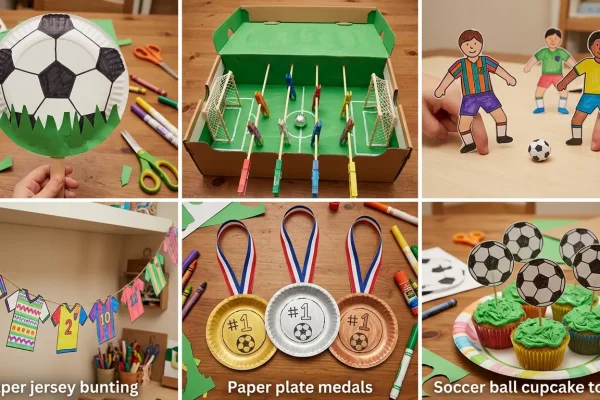 12 Easy Soccer Crafts for Kids: Soccer Balls, Games and Team Gear