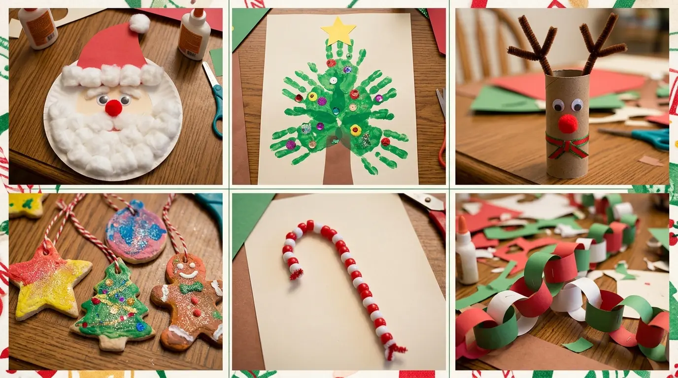 Christmas Crafts for Kids: 25 Easy Ideas (Free Templates)