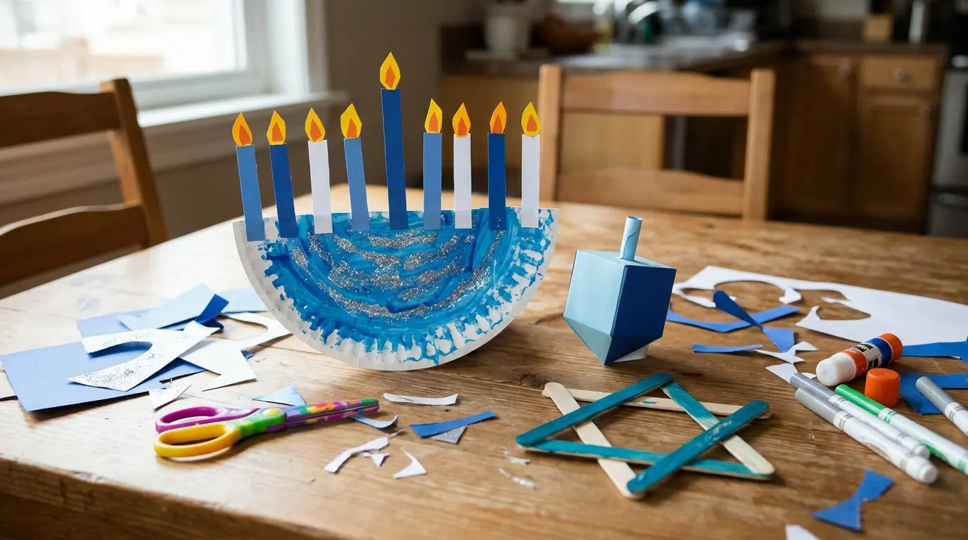 16 Hanukkah Crafts for Kids (Free Templates)