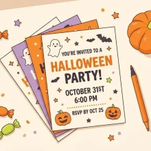 12 Free Printable Halloween Party Invitations for Kids