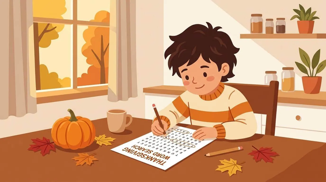 Canadian Thanksgiving Word Search and 7 More Free Puzzles