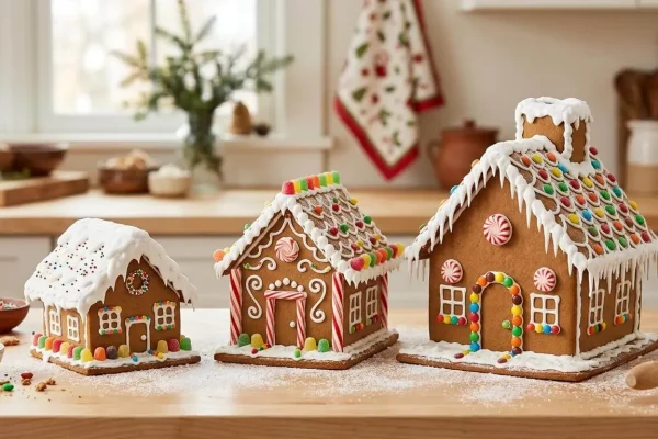 Gingerbread House Template (Free Printable): Small, Medium and Large + Paper Version