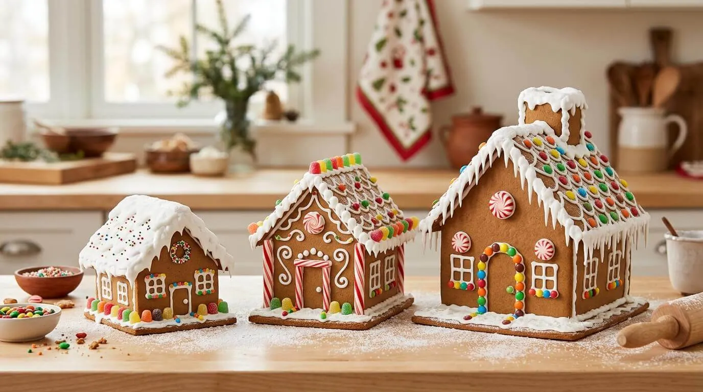 Gingerbread House Template (Free Printable): Small, Medium and Large + Paper Version