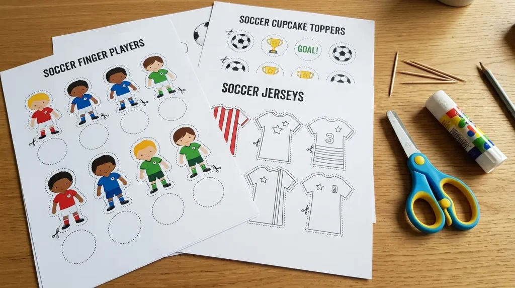  Free printable templates for soccer crafts for kids