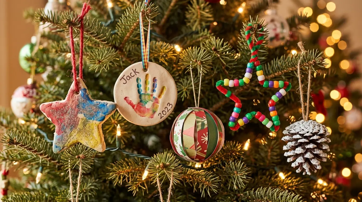 15 Easy Christmas Ornaments for Kids to Make