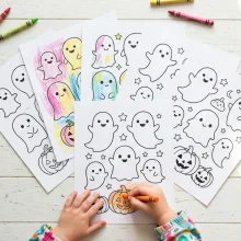 30 Cute Ghost Coloring Pages (Free Printable PDF)
