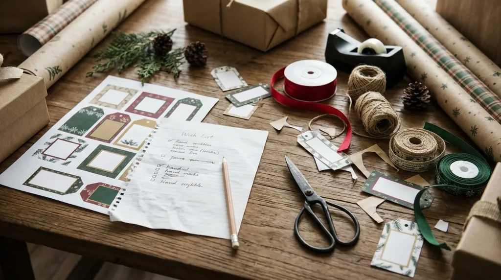 Free gift tags and wish list for Hanukkah gifts for kids