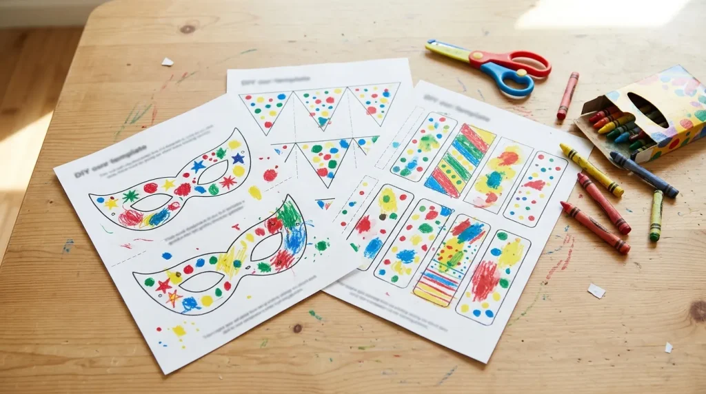 Free printable templates for Children in Need activities