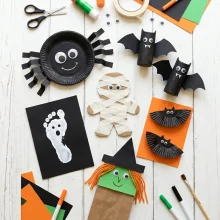20 Easy Halloween Crafts for Kids (Free Printable Templates)