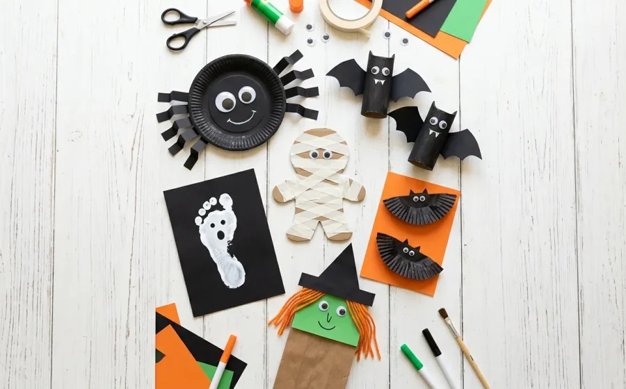20 Easy Halloween Crafts for Kids (Free Printable Templates)