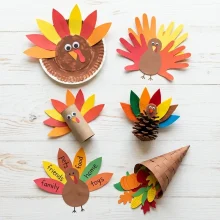 20 Easy Thanksgiving Crafts for Kids (Free Printable Templates)