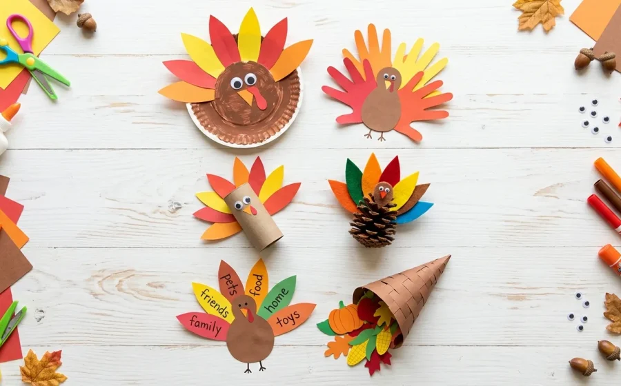 20 Easy Thanksgiving Crafts for Kids (Free Printable Templates)